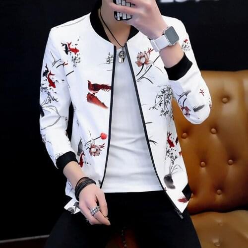 Spring Autumn New Mens Bomber Zipper Jacket Men Casual Hip-Hop Street WindbreakerFashion Self-Cultivation Handsome Trend Coat