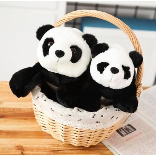 26-65cm Cute Panda Plush Toy Simulation Animals Soft Stuffed Plushie Doll Huggable Bear Cushion Gift For Kids Children Dropship