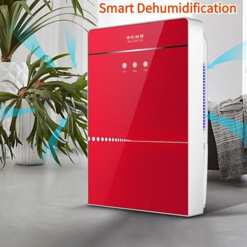 2200ML Home Dehumidifier Bedroom Mute Basement Mini Dehumidifier 80W Moisture Absorption Dehumidification