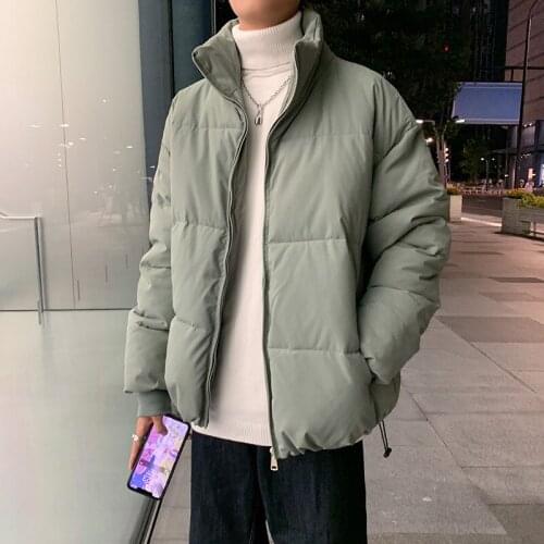 Men Winter Jacket And Coat Solid Color 2021 Thick Warm Streetwear Parkas Outwear