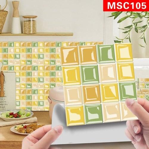 Crystal Tile Sticker Kitchen Back Splash Tile Sticker 3D Tile Sticker For Bathroom Floor Home Decoration Accessories For Kitchen