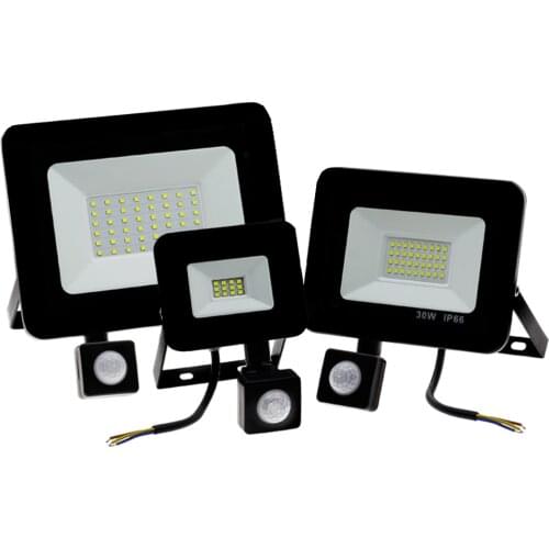 Garden search Wall lamp led flood light outdoor projector Landscape PIR Motion sensor light AC220 10W 20W 30W 50W 100w 150w 200w