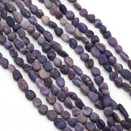 Genuine Natural Stone Purple Sugilite Bead Irregular Loose Spacer Beads DIY for Jewelry Making Accessories Fit Necklace Bracelet