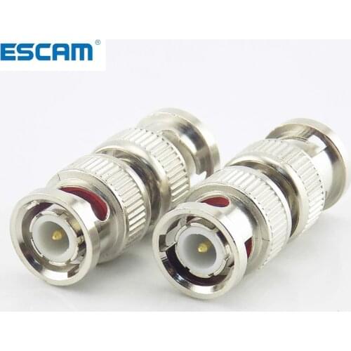 1Pcs BNC Connector Adapter RF Convertor Male To Bnc Male Coupler for RG59 CCTV Camera Security Video Surveillance System