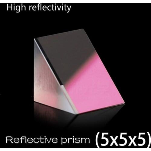 Reflective Prism Coated Isosceles Right Triangle K9 Material prism dichroic glass