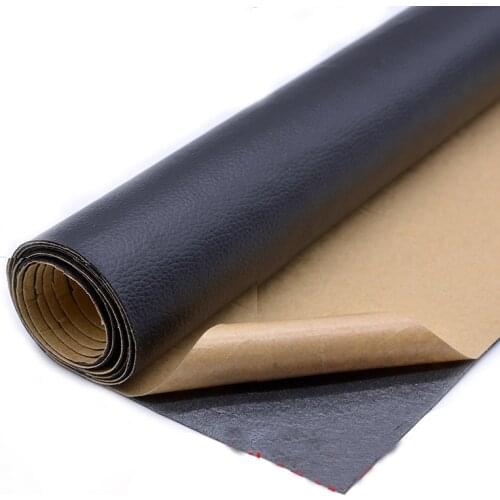 A4 Self Adhesion Litchi Faux Synthetic Leather Patches Big Multicolor PU Sofa Hole Repair Car Sticker Decoration Waterproof