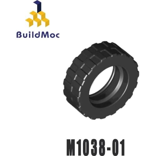 BuildMOC Assembles Particles 92409 small tire 50951 tire skin for Building Blocks Parts DIY Educational gift Toys