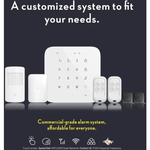 Tuya Alarm WiFi GSM Alarm Wireless Home Security Alarms House Intrusion Alarm Burglary support Alexa Google IP Camera Monitoring
