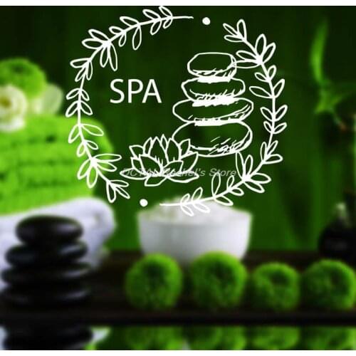 Spa Wellness Sticker Beauty Salon Sexy Girl Decal Posters Vinyl Wall Art Decals Decor Windows Mural decoracion para el hogar