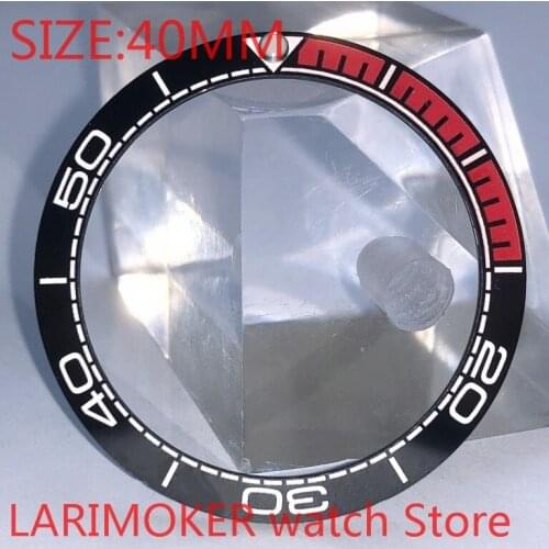 BLIGER 2021 brand new high-quality 40mm black orange rotating glass bezel, suitable for 43mm mens watch with automatic winding