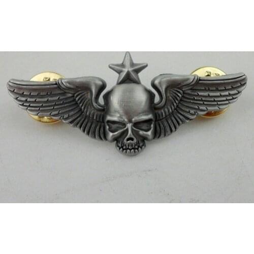 AIRBORNE SKULL WING BADGE INSIGNIA US ARMY PARACHUTE PIN CLASSIC MILITARY military Store