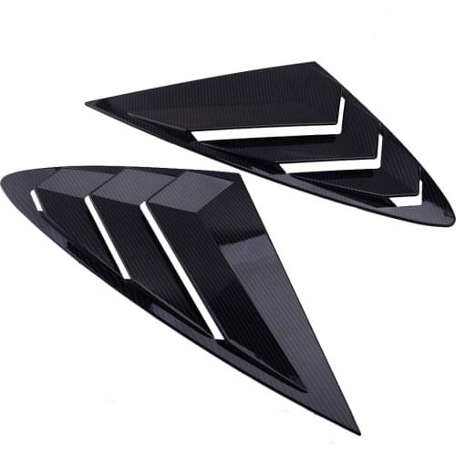 1 Pair ABS Car Rear Side Window Vent Scoop Louver Carbon Fiber Style Fit For Hyundai Sonata DN8 2020 2021