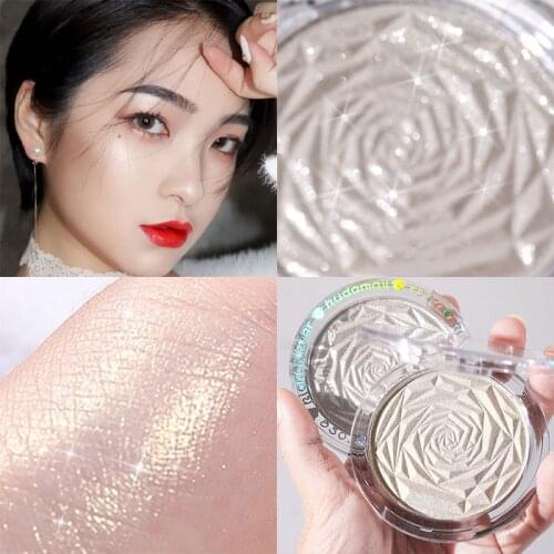 1PCs 6 Colors Highlighter Powder Glitter Palette Makeup Glow Face Contour Shimmer Illuminator Ginger Highlight Cosmetics Makeup