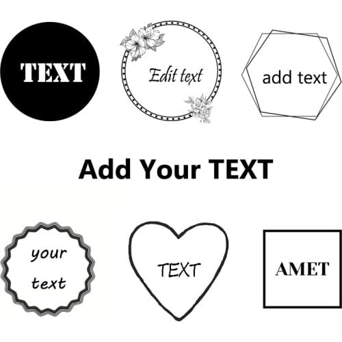 100pcs 4CM Adhesive stickers custom advertising seal stickers custom logo label Design text