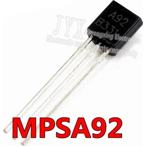100PCS MPSA92 TO-92 A92 TO92 new triode transistor