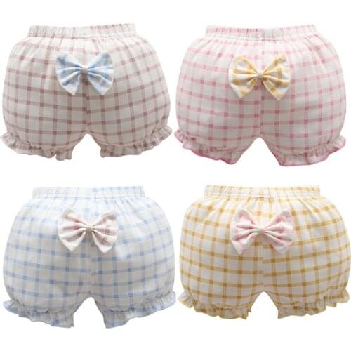 3 Piece/Lot Baby 100%Cotton Panties Girl Briefs Female For Children Underwear Kids Lovely Bow Underpants Infant Cute Clothing CN