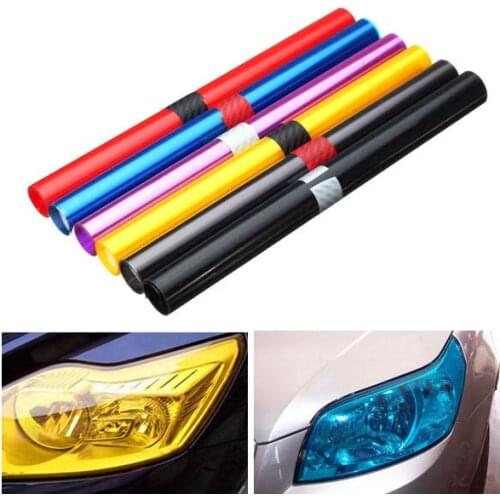 30X100cm Car Light Tint Film Sticker Decal Wrap for Headlight Fog Light Tail Light