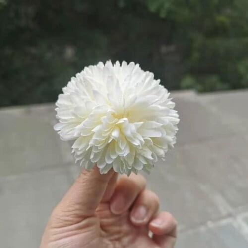 6.5CM/6pcs,Artificial Silk Flowers pompon mum Head,Real Touch Chrysanthemum,DIY Wedding Party Hat Corsage arrange flowers