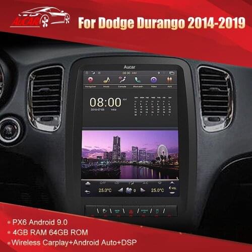 For Dodge Durango SXT SCT GT 2014-2020 android car radio 4GB PX6 12.1 inch multimedia player head unit For Durango SXT SCT GT