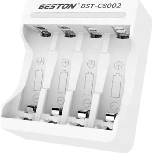 Beston 4 Slot Fast Smart Intelligent Timed Off Battery USB Charger For 1.2V AA AAA Nimh Rechargeable Battery Quick Charger
