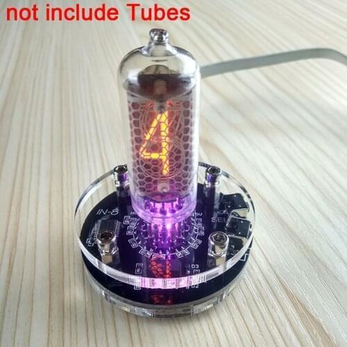 Digit Desk Nixie Clock USB Mini Vintage Single FOR IN-8 / IN-8-2 glow tube clock Built-in dc Boost module W/ RGB Backlight