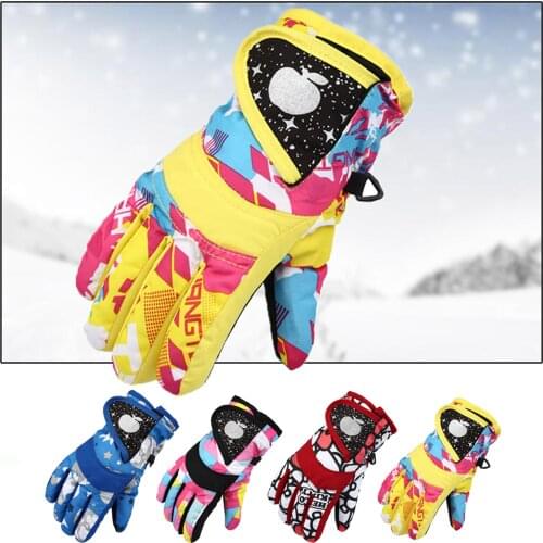 Kids Ski Gloves Snowboard Gloves Ultralight Waterproof Winter Sonw Warm Fleece Motorcycle Snowmobile Riding Cycling Gloves