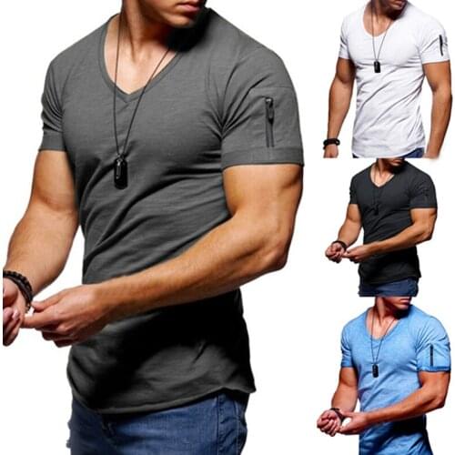 GAOKE Men's Plain T-shirts