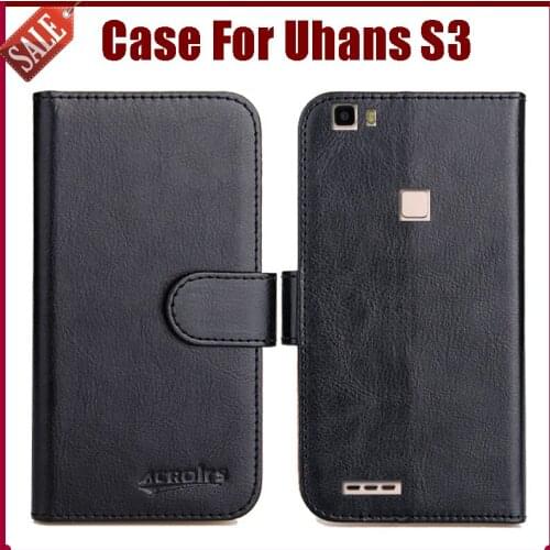 Hot Sale! Uhans S3 Case New Arrival 6 Colors High Quality Flip Leather Protective Cover For Uhans S3 Case Phone Bag
