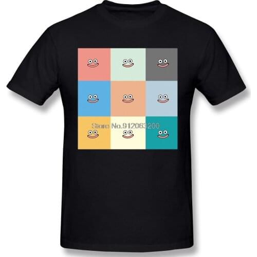 Customization Clothing Dragon Quest Funny Anime Manga T-Shirt Slime Pattern Fashion Cotton Tees Harajuku TShirt Streetwear