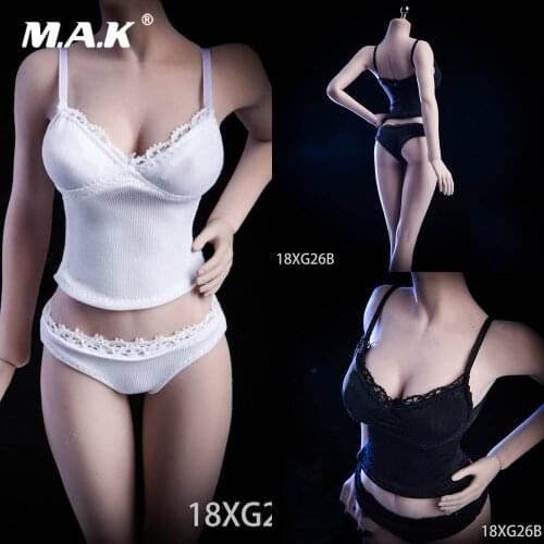 1/6 Scale Female Clothes Set Sexy Bikini 18XG26 Underwear Suit Teenage Sling Shorts Set for Female Seamless Action Figure Body
