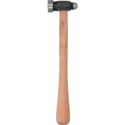 Round Hammer Wood Handle Ball Peen Hammer Household Jewelry Making Processing Tool For Jewelers