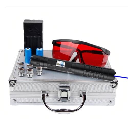 Laser Pointer Military High Power Burning 1Megawatt Rechargeable 16340 Blue Laser Pen Burn 100000 Most Powerful Laserpointer