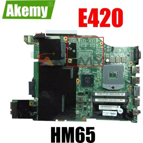 04W0712 For Lenovo Thinkpad E420 Laptop motherboard 12204-1 HM65 PGA 988B DDR3 Mainboard