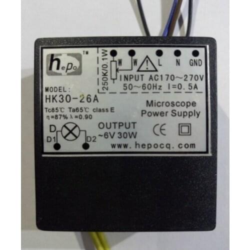 Microscope dimming power supply 6V30W, 12V30W, HK30-26A, HK30-212A, slit lamp power supply