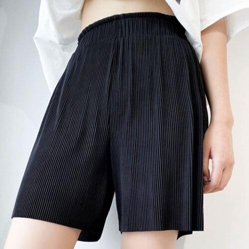 Soft Comfort Women Pants 2021 New High Waist Casual Summer Slacks Pants Lady Ice Silk Trousers Female Pants