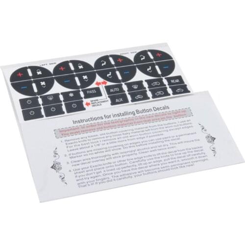 AC Dash Button Repair Kit Decal Stickers For Silverado Sierra tahoe Chevrolet