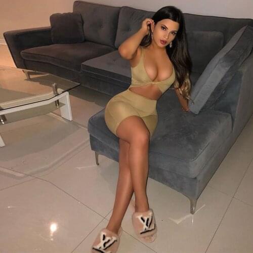 2021 New Women Casual Solid Color Sports Suit Female Crop Top Shorts Outfit Fitness Workout Clothes Tracksuit Matching Outfits