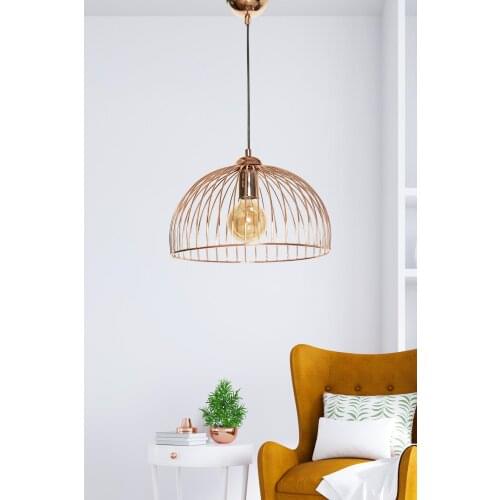 Saint Belisama Gravitas Single Pendant Lamp Copper Chandelier