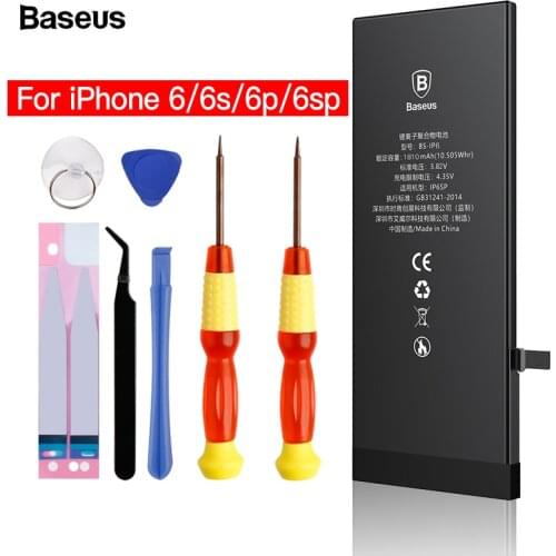 Baseus Original Mobile Phone Batteries For iPhone 6s 6 s Plus 6p Internal Bateria Replacement Real Capacity Battery For iPhone 6
