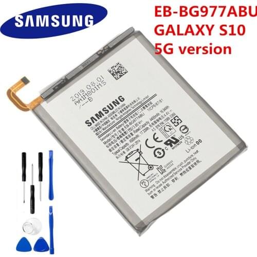 Samsung Original EB-BG977ABU Battery for Samsung GALAXY S10 5G Version S10 X Version Genuine Replacement Phone Battery 4500mAh