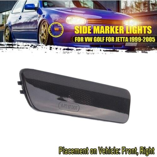 Front Bumper Side Marker Turn Signal Light Lens for GOLF JETTA MK4 1999-2005