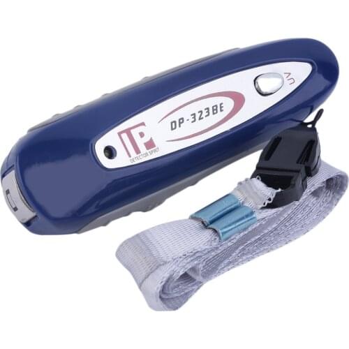 Portable Mini 2 in 1 UV Currency Money Note Detector Counterfeit Checker With Lanyard Magnetic Detector Keychain