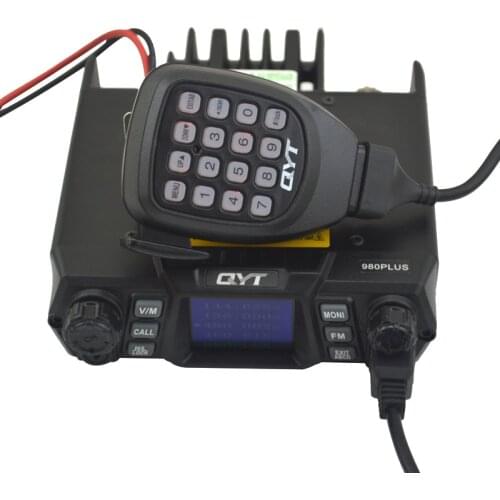 QYT 980PLUS Dual Band VHF 75Watts : 136-174MHz & UHF 55watts: 400-480MHz 200CH high output Power Quad-Standby Mobile Radio