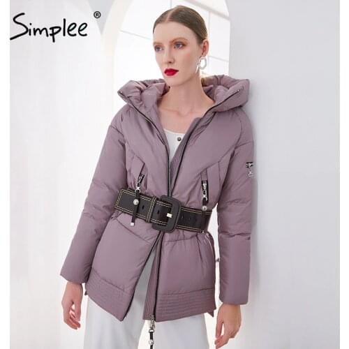 Женские парки с капюшоном SIMPLEE China At AliExpress