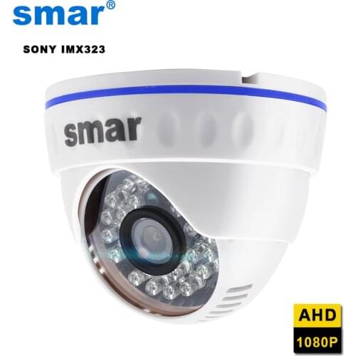 Smar SONY IMX323 Sensor FULL HD 1080P AHD Camera AHDH 24 IR LED Night Vision Indoor Dome Surveillance Camera IR Cut Filter