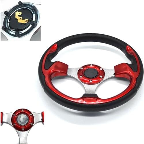 Universal Mini Drifting Steering Wheel 320mm(13inches) Racing Car PVC Modification Aluminum Frame Light Weight