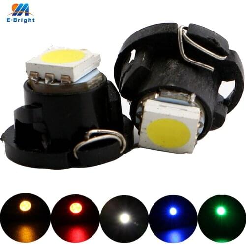 YM E-Bright 200PCS T4.7 LED Car Dashboard Lights 5050 Instrument Auto Bulbs White Blue Red Yellow Led Wedge Guage Cluster Lamps