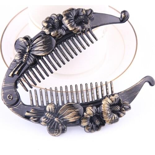 1Pcs Vintage Fish Shape Hair Clip Women Lazy Hair Comb Clips Banana Hair Claw Clips Hair Barrettes Hairpins Hair Accessories