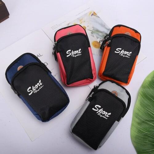 Mobile phone arm bag for men and women outdoor running mobile phone bag Oxford cloth arm bag fashion casual mobile phone bag