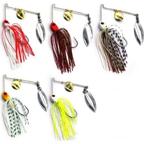 1pcs New Spinner Bait 12g Metal Lure Hard Fishing Lure Spinner Lure Spinnerbait Pike Swivel Fish Tackle Wobbler Fishing Lures